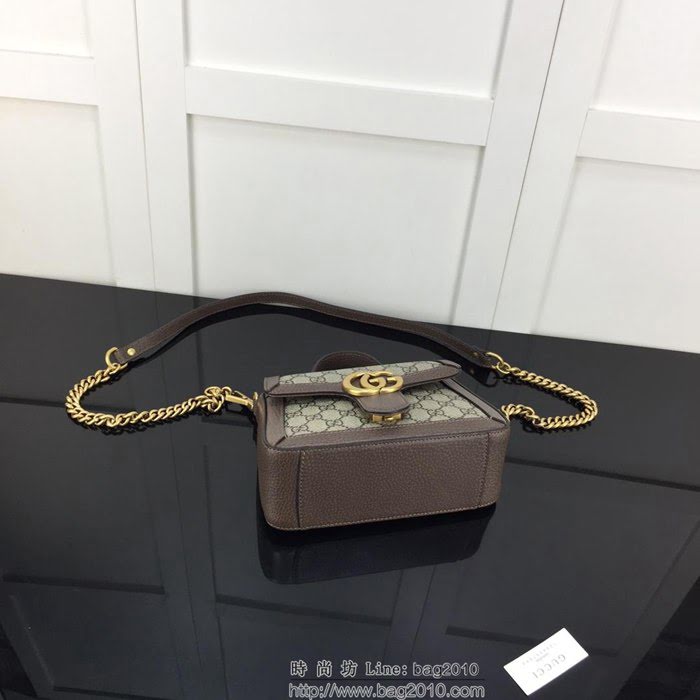 GUCCI古馳 新款 專櫃品質 原單 547260啡膠啡皮 手提 單肩 斜挎包HY1454